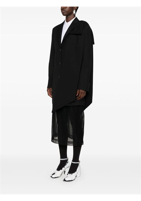 Black bow-detail coat Simone Rocha - women SIMONE ROCHA | 6101BOW1011BLK